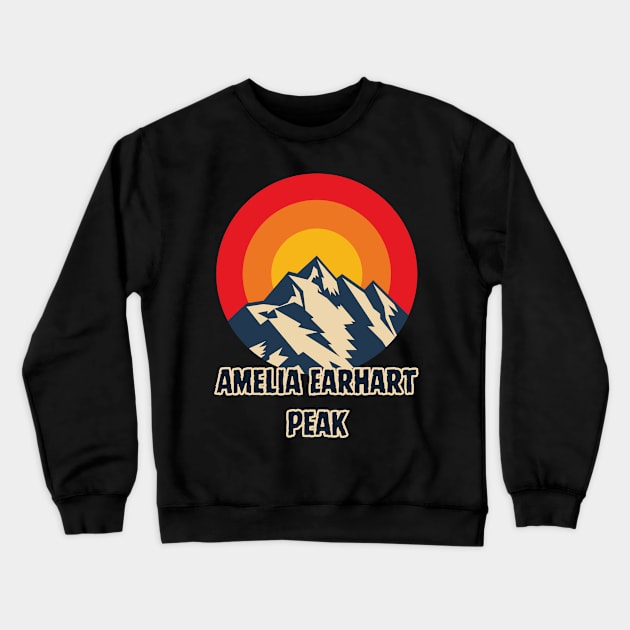 Amelia Earhart Peak Crewneck Sweatshirt by Canada Cities